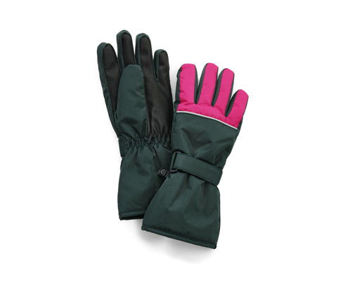 Tchibo - Kinder-Ski-und-Winterhandschuhe - Herren - Gr. 134/140 - dunkelgrün