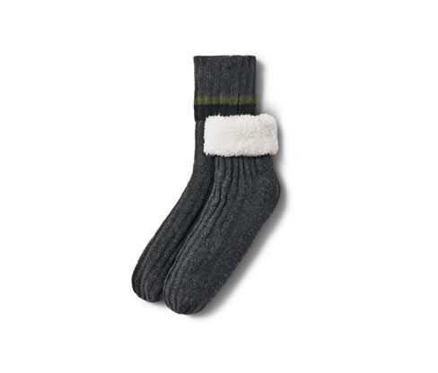Tchibo - Hausschuhsocken - Herren - Gr. 41-43 - schwarz