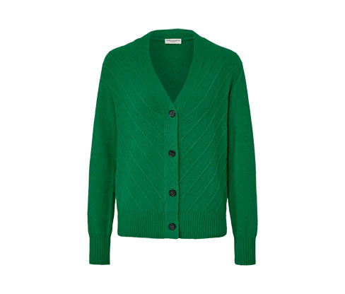 Tchibo - Cardigan mit Strickstruktur - Damen - Gr. XXL - grün