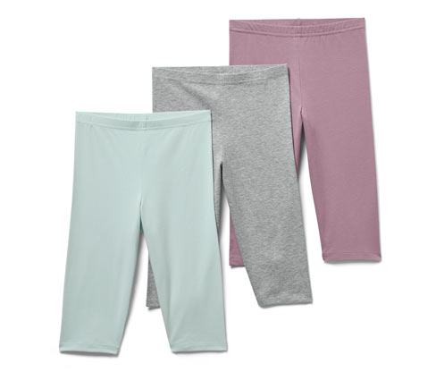 Tchibo - 3 Kinder-3/4-Leggings - Herren - Gr. 146/152 - grau
