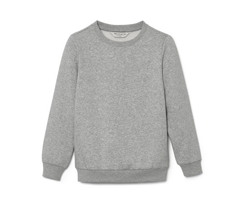 Tchibo - Kinder-Sweatshirt mit angerauter Innenseite - Herren - Gr. 146/152 - grau
