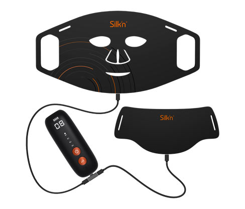 Silk'n - Silk'n Dual-LED-Set Gesichts- und Halsmaske - schwarz