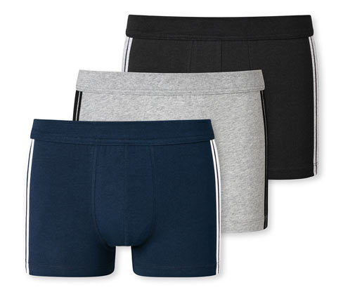 3 Schiesser Shorts - Herren - Gr. L/6 - dunkelblau