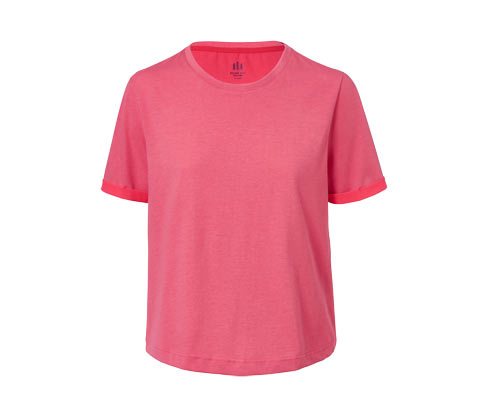 Tchibo - Cropped Funktionsshirt - Damen - Gr. L - pink