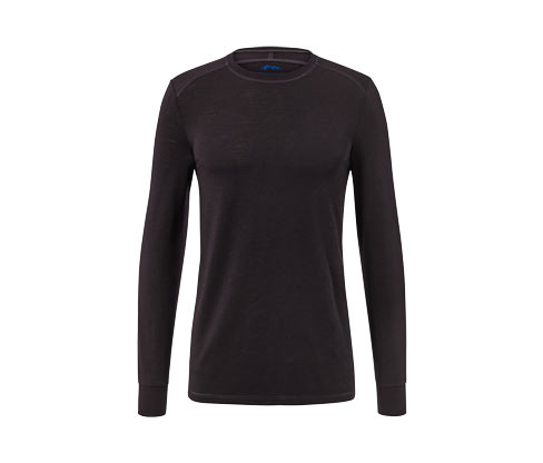 Tchibo - Langarmshirt mit RWS-zertifizierter Wolle - Herren - Gr. M - schwarz