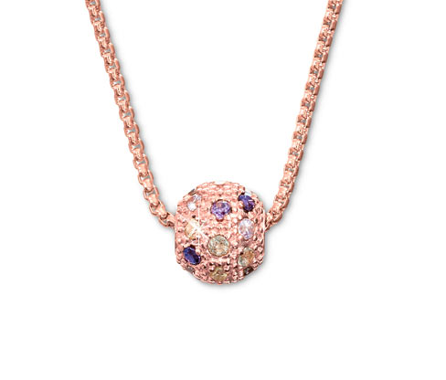 Tchibo - 925 Silber Kette Multicolor - gold