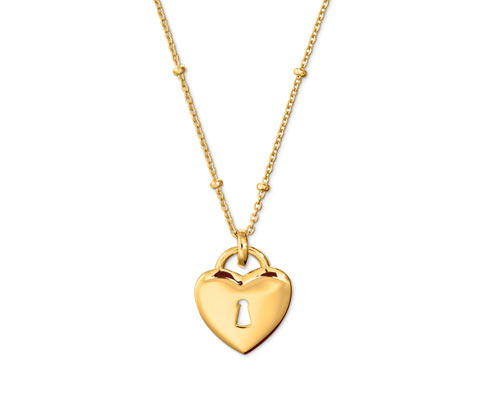 Tchibo - 925 Silber Kette Herz - gold