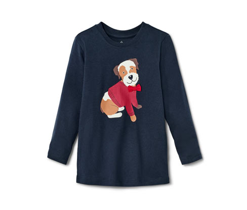 Tchibo - Kleinkinder-Langarmshirt - Gr. 110/116 - dunkelblau