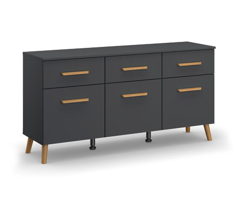 rauch Kommode »Skandi« - 140x42x73cm - grau - Holz