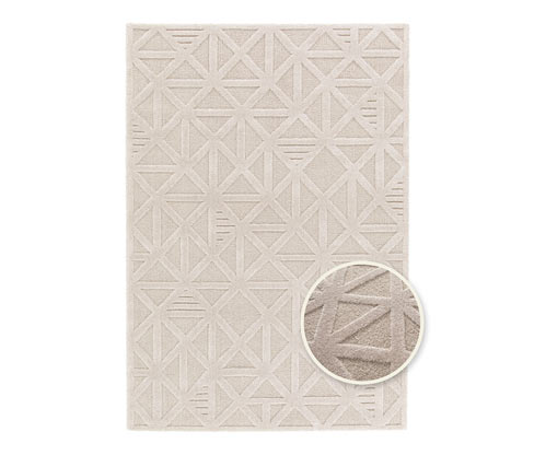 Tchibo - Teppich »Cosmo« Geo - grau-beige