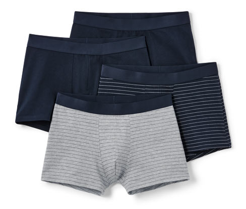 Tchibo - 4 Slipboxer - Herren - Gr. Xl/7 - dunkelblau/gestreift