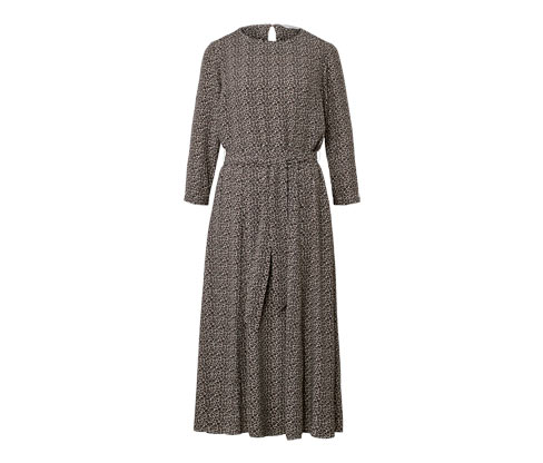 Tchibo - Bedrucktes Webkleid - Damen - Gr. 38 - schwarz/print