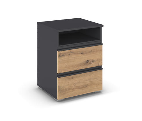 rauch Nachttisch »Joel« - 47x42x65cm - grau - Holz