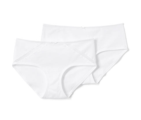 Tchibo - 2 Pantys - Damen - Gr. M - weiß