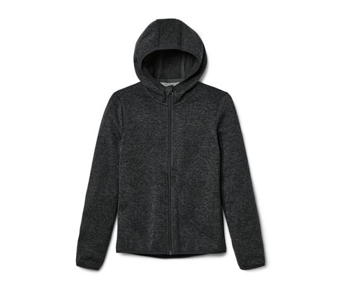 Tchibo - Kinder-Strickfleecejacke - Herren - Gr. 134/140 - dunkelgrau