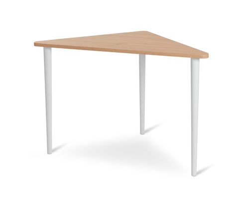 Tchibo - Dreieckiger Tisch - 117x85x76,5cm - braun - Holz / Buchenholz
