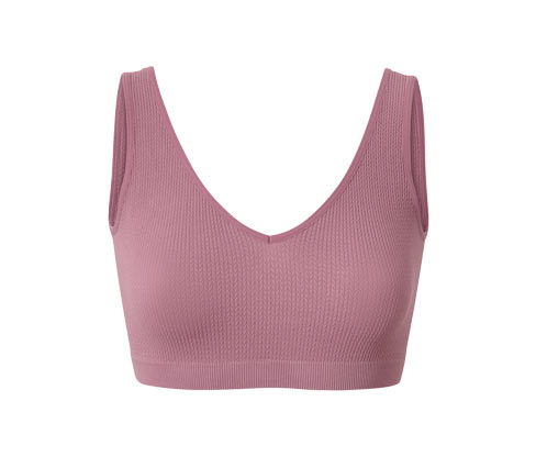 Tchibo - Seamless-Bustier mit Struktur - Damen - Gr. M - lila