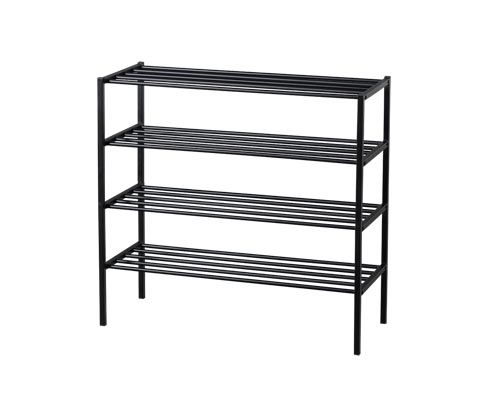 Tchibo - Woood 4 Schuhregale »Ferro« - 85x35x80cm - schwarz - Metall