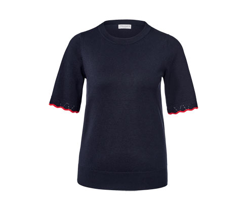 Tchibo - Feinstrickpullover - Damen - Gr. M - dunkelblau