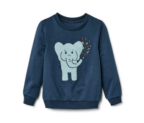 Tchibo - Kinder-Sweatshirt mit angerauter Innenseite - Jungen - Gr. 110/116 - blau