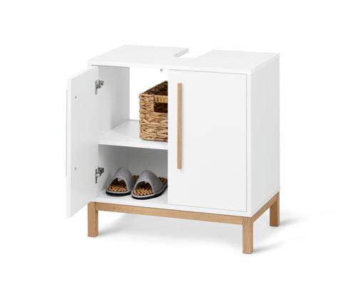 Tchibo - Waschbeckenunterschrank »Eklund« - 65x40x66,5cm - braun - Holz / Eichenholz / Holz
