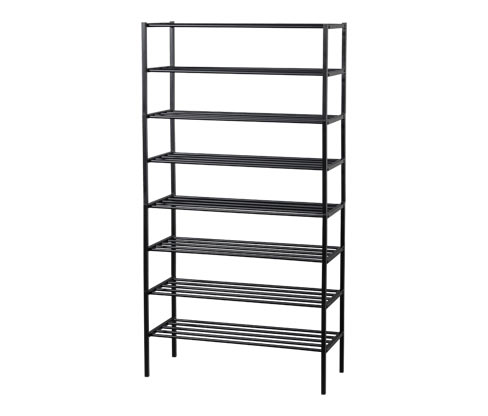 Tchibo - Woood 8 Schuhregale »Ferro« - 85x35x160cm - schwarz - Metall