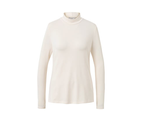Tchibo - Blusenshirt mit Stehkragen - Damen - Gr. XXL - creme
