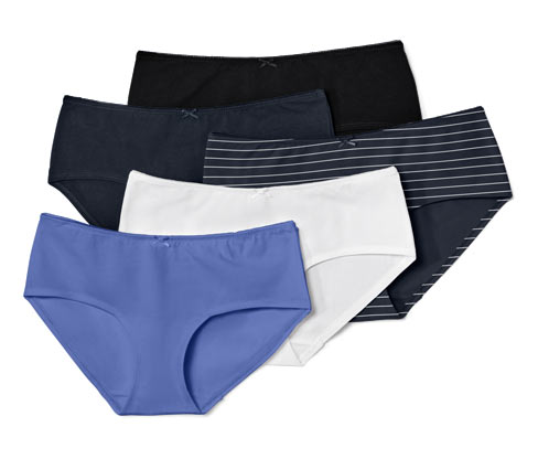 Tchibo - 5 Pantys - Damen - Gr. S - dunkelblau