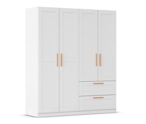 rauch Drehtürenschrank »Quadra-Spin Country« - 181x54x210cm - braun - Holz