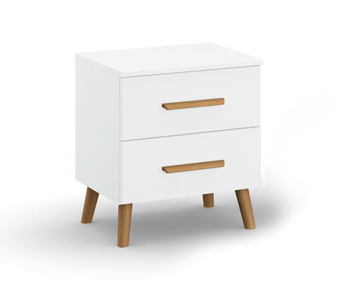 rauch Nachttisch »Skandi« - 47x42x54cm - braun - Holz / Eichenholz