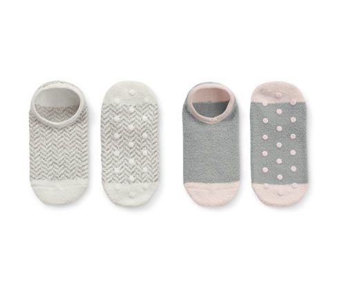 Tchibo - 2 Paar Hausschuhsocken - Damen - Gr. 39-42 - weiß