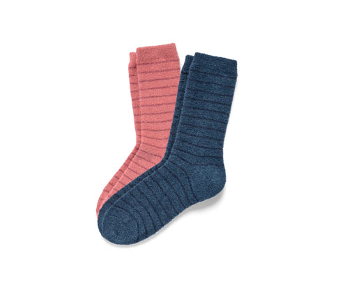 Tchibo - 2 Paar Kuschelsocken - Damen - Gr. 35-38 - braun