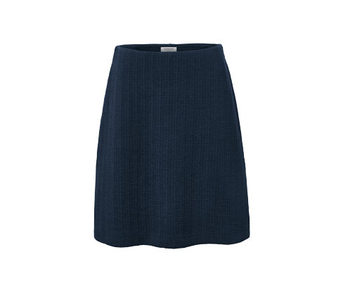 Tchibo - Sweatrock mit Zopfmuster - Damen - Gr. S - dunkelblau/jacquard