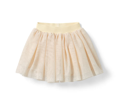 Tchibo - Kleinkind-Tüllrock - Mädchen - Gr. 122/128 - creme