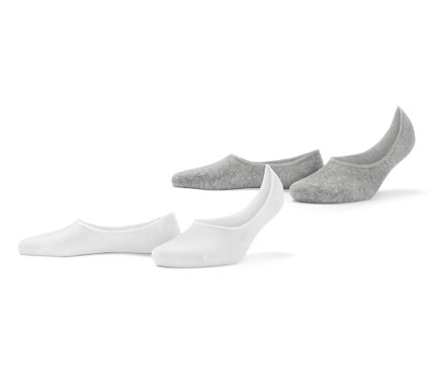 Tchibo - 2 Paar Sneaker-Füßlinge - Damen - Gr. 38-40 - weiß