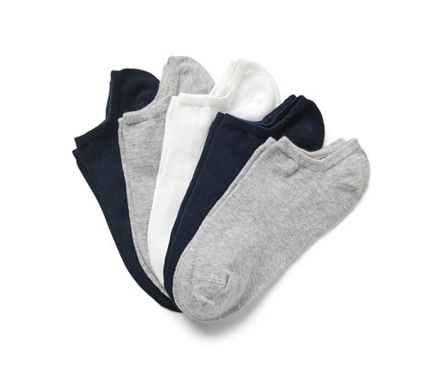 Tchibo - 5 Paar Sneakersocken - Damen - Gr. 39-42 - dunkelblau