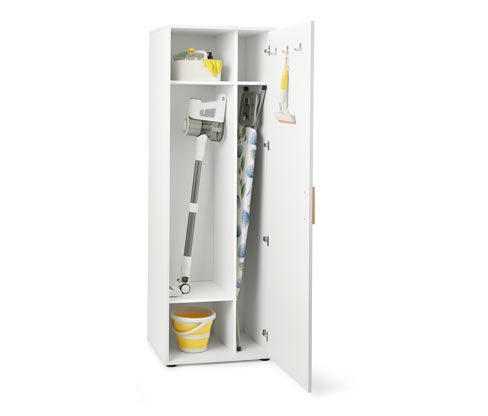Tchibo - Universalschrank - 60x45x180cm - silber - Holz / Aluminium