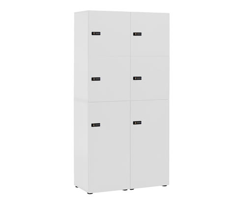 Tchibo - Spind-Set »Locked« mit Zahlenschloss - 1x40,5x92,5cm - schwarz - Holz / Metall / Kunststoff