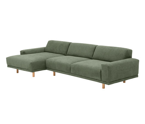 Tchibo - Ecksofa »Penelope« - 283x133x68cm - braun - Eichenholz / Polyester / Polyamid