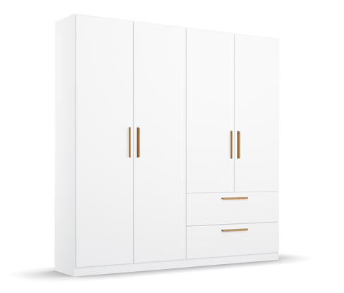 rauch Drehtürenschrank »Skandi« - 226x54x210cm - braun - Holz
