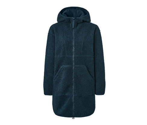 Tchibo - Oversized Teddy-Mantel - Damen - Gr. S - dunkelblau