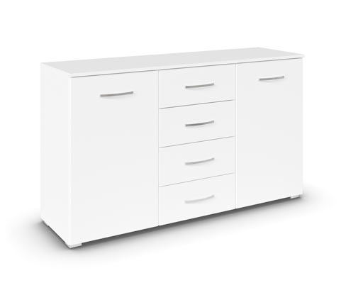 rauch Kommode »Aditio« - 140x42x81cm - weiß - Holz / Holz