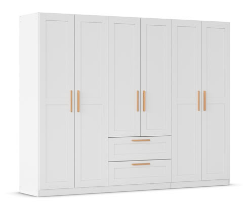 rauch Drehtürenschrank »Quadra-Spin Country« - 271x54x210cm - braun - Holz