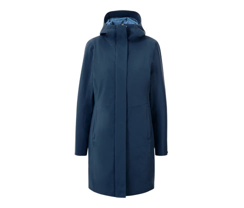 Tchibo - 3-in-1-Funktionsmantel mit Weste - Damen - Gr. 50 - blau