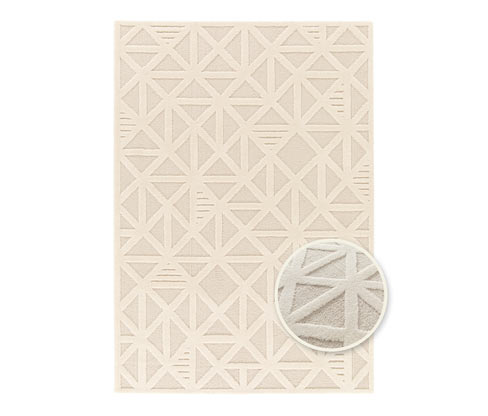 Tchibo - Teppich »Cosmo« Geo - creme