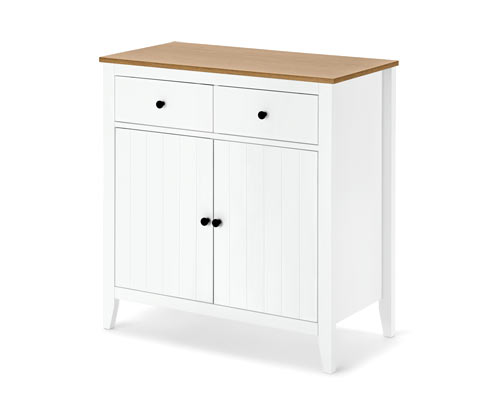Tchibo - Sideboard - 80x40x81,5cm - schwarz - Holz / Metall