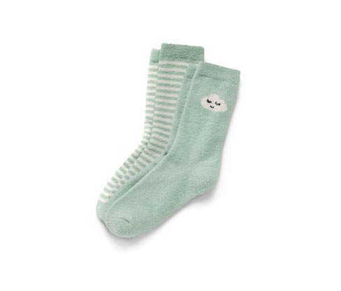 Tchibo - 2 Paar Kuschelsocken - Damen - Gr. 35-38 - creme