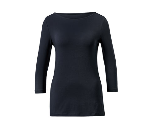 Tchibo - Shirt mit 3/4-Arm - Damen - Gr. L - dunkelblau