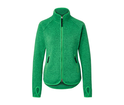 Tchibo - Strickfleece-Jacke - Damen - Gr. M - grün