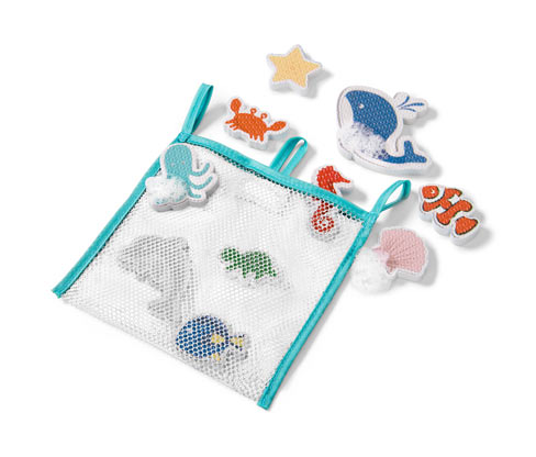 Tchibo - 10 Badewannenspielfiguren »Meerestiere« - mehrfarbig